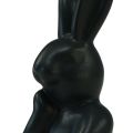 Floristik24 Konijn denken klein konijn buste zwart 6×4×10,5cm
