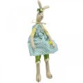 Floristik24 Gevuld konijntje voor Pasen, paashaas met kleren, konijntje meisje H43cm
