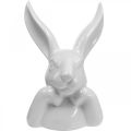 Floristik24 Deco konijn wit, buste konijnenkop, keramiek H21cm