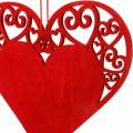 Floristik24 Hart om op te hangen, huwelijksdecoratie, hangerhart, hartdecoratie, Valentijnsdag 12st