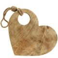 Houten hart wanddecoratie hart hart bord decoratie dienblad 39cm