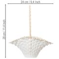 Bruidsbloemenmandje voor het bloemenmeisje 24 cm x 17 cm | Floristik24.nl