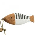 Floristik24 Houten vis decoratie groot, vis hanger hout 38cm