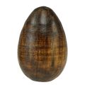 Floristik24 Houten eieren bruin mangohout Paaseieren van hout H8cm 3st