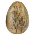 Floristik24 Houten eieren naturel mangohout Paaseieren van hout bloemendecoratie H10cm 3st