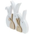Floristik24 Houten konijnenstandaard Wit Naturel H18.5cm