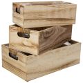 Houten doos met krijtbord om