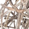 Houten krans, decoratieve krans, naturel wit, Ø30cm, H9,5cm | Floristik24.nl