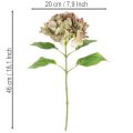 Kunstmatige hortensia met steel, 46 cm | Floristik24.nl