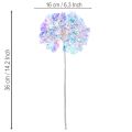 Kunstmatige hortensia-bloemtak in iriserende kleuren, 36 cm, 2 stuks | Floristik24.nl