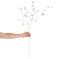 Kunstmatige, delicate bloeiende tak met iriserende bloesems, 98 cm | Floristik24.nl