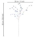 Kunstmatige, delicate bloeiende tak met iriserende bloesems, 98 cm | Floristik24.nl