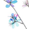 Kunstmatige, delicate bloeiende tak met iriserende bloesems, 98 cm | Floristik24.nl