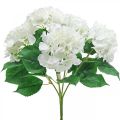 Floristik24 Deco boeket hortensia wit kunstbloemen 5 bloemen 48cm