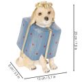Decoratief beeldje van een zittende puppy in een geschenkdoos, 20 cm | Floristik24.nl
