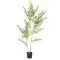 Floristik24 Kunstplant in een pot, 130 cm hoog, groen, decoratief