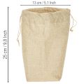 Jute tas 13,5 × 11 cm H25 cm | Floristik24.nl