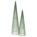 Floristik24 Metalen bloemkegels, groen, voor bloemstukken, 62 cm, 2 stuks