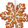 Floristik24 Kerstboomversiering biscuit sneeuwvlok 12st