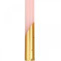Boomkaarsen piramidekaarsen roze, gouden kaarsen H105mm 10st