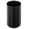 Floristik24 Ronde magnetische kaarsenhouder, matzwart, voor taps toelopende kaarsen van 25 mm, 4 stuks