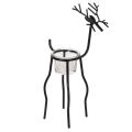 Floristik24 Rendier kaarsenhouder met theelichtglas, 28 cm