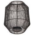 Zwarte kaarsenhouder, decoratieve lantaarn, draadmand, Ø24cm, H28cm | Floristik24.nl