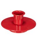 Floristik24 Kleine rode kaarsenhouders voor kaarsen van 8 cm, 3 stuks