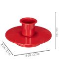 Kleine rode kaarsenhouders voor kaarsen van 8 cm, 3 stuks | Floristik24.nl