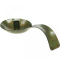 Kandelaar metaal antiek look lepel met patina 25x11x5cm | Floristik24.nl