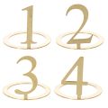 Floristik24 Set van 4 kaarsenringen met cijfers voor een adventskrans, 3 cm hoog.