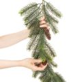 Decoratieve dennentak, kunstmatige slinger voor winterdecoraties, 190 cm | Floristik24.nl