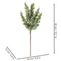 Kunstmatig met sneeuw bedekte dennentak voor bloemstukken en adventsdecoraties, 40 cm, 3 stuks | Floristik24.nl
