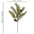 Kunstmatige kersttak, decoratieve tak met dennenappels | Floristik24.nl