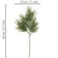 Kunstmatige dennentakken voor winterdecoratie, 40 cm, 4 stuks | Floristik24.nl