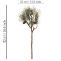 Kunstmatige dennentak met dennenappels, woonkamerdecoratie, 93 cm | Floristik24.nl