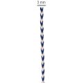 Gestreept cadeaulint/koord voor creatieve decoratie, 3 mm dik, 20 m lang | Floristik24.nl