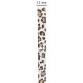 Cadeaulint met luipaardprint voor creatieve decoratie, krullint 10 mm 100 m | Floristik24.nl