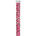 Decoratief lint met luipaardprint, roze, krullint voor het inpakken van cadeaus en knutselen, 10 mm, 100 m | Floristik24.nl