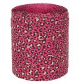 Decoratief lint met luipaardprint, roze, krullint voor het inpakken van cadeaus en knutselen, 10 mm, 100 m | Floristik24.nl