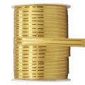 Krullint cadeaulint goud met gouden strepen 10mm 250m
