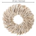 Kerstkrans van spons, natuurlijke decoratie, 37 cm | Floristik24.nl