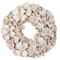 Floristik24 Krans met lotusbloesem, natuurlijke decoratie, gedroogde bloemen, 35 cm