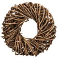 Floristik24 Krans gemaakt van natuurlijke takjes, ronde rotankrans om zelf te maken, 35 cm