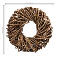 Krans gemaakt van natuurlijke takjes, ronde rotankrans om zelf te maken, 35 cm | Floristik24.nl