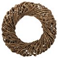 Floristik24 Decoratieve krans gemaakt van natuurlijke takken, rotankrans, rond, groot, 45 cm.