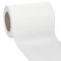 Floristik24 Wit kranslint 125mm 25m decoratief lint begrafenisdienst grafversiering