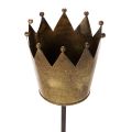 Decoratieve kroon op een stokje, vintage decoratie voor potplanten, 73 cm | Floristik24.nl