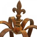 Vintage decoratieve kroon patina metalen decoratie Ø20cm H28cm | Floristik24.nl