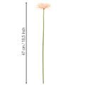 Kunstmatige gerbera's, abrikooskleur, 47 cm, 6 stuks | Floristik24.nl
